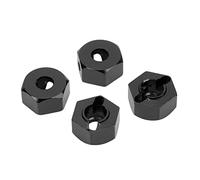 VGEBY Tuercas de Cubo de Rueda Hexagonal de 12 Mm, Adaptador de Accionamiento de Cubo Hexagonal de Rueda RC de Aleación de Aluminio con Alta Precisión, para Automóvil RC 1/10 como (Black)