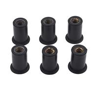 VGEBY Tuercas de Pozo Tuercas de Goma de 6 Piezas M6 Tornillos de Parabrisas para Motocicletas Kayak Canoa Barcos Deportes Acuáticos Remar