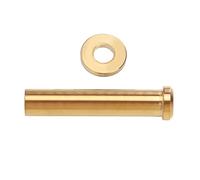 VGEBY Tuercas Fijas con Abrazadera en C para Bicicleta, Tuerca de Pivote de Freno de Carretera M6x40 Mm de Aleación de Titanio, con Resistencia Al óxido y la Oxidación, para una Fácil (Gold)