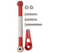 VGEBY Varilla de Dirección RC Varilla de Dirección de Aleación de Aluminio de 62 Mm con Brazo de y Tornillos Instalación Fácil y Liviana para MN86K MN86KS 1 12 RC Crawler Car (Rojo)