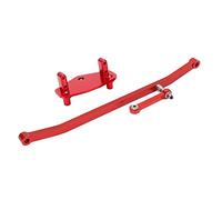 VGEBY Varilla de Dirección RC, Varilla de Dirección de Aluminio RC, Soporte Servo, Piezas de Actualización Ligeras y Duraderas para Camión LOSI LMT de Eje Sólido 1/8 (Rojo)