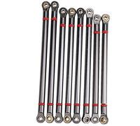 VGEBY Varilla de Enlace RC, Distancia Entre Ejes de 313 Mm Juego de 4 Enlaces de Metal Mejorado de Aluminio para Coche RC 1/10 Apto para SCX10 90046 90047 D90 AX10 RC01