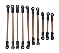 VGEBY Varilla de Enlace sobre Orugas RC de 10 Piezas, Varilla de Tracción para Coche RC de Acero Inoxidable, Distancia Entre Ejes de 324 Mm para Coche sobre Orugas TRX4 RC