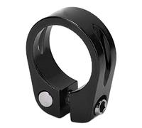 VGEBY VGEBY Abrazadera para Tija de Sillín de Bicicleta de 28,6 Mm, de Aleación de Aluminio, con Bloqueo y Diseño Antideslizante, para Accesorios de Ciclismo de montaña. (SILVER) (BLACK)