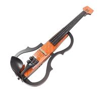 VGEBY Violín Eléctrico Silencioso, Violín Silencioso de Madera de Arce con Fibra de Carbono, Regulador de Sonido y Pastilla Incorporada, para Práctica y actuaciones.