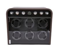 VGEBY Watch Winder, Funcionamiento Silencioso de 10 DB con Luz LED para 6 Relojes, Caja de Cuerda Automática, Ideal para Relojes de Lujo
