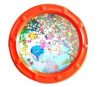 VGEBY Wave Bead Ocean Drum Instrumento Educativo Musical de Plástico para Niños Adultos, Material Plástico de Primera Calidad para el Viaje a Casa en Espera, Wave Bead Drum (#6)