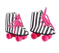 VGEBY Zapatos de Patines para Muñecas, Accesorios de Juguete de Moda para Muñecas de 18 Pulgadas (Rayas Negras)