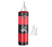 VGEBY1 Bolsa de Boxeo, sin Arena rellena, Equipo de Entrenamiento de MMA Muay Thai Kickboxing Artes Marciales (1,2 Pulgadas), Color Rojo