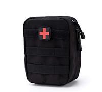 VGEBY1 Bolsa de Primeros Auxilios, Bolsa médica portátil Parche de Regalo Kit de traumatología Bolsa de Emergencia Bolsa de Supervivencia Mochila Seca para Viajes Ciclismo de Camping(Negro)