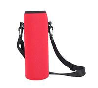 VGEBY1 - Bolsa para botella de agua, funda protectora antiquemaduras con correa para botella de agua portátil de 3 colores para actividades al aire libre (rojo)