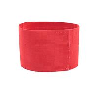 VGEBY1 Brazalete Deportivo Ajustable para el Fútbol, Brazalete del Capitán (Rojo)