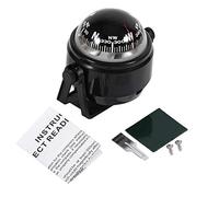 VGEBY1 Brújula Marina, Brújula de navegación Digital electrónica multifunción Compás Voyager Brújula para Carro de Caravana de automóviles Camión Marino Marino(Negro)