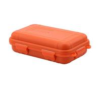 VGEBY1 Caja a Prueba de Golpes al Aire Libre, Caja de Almacenamiento en seco de plástico Resistente al Agua para Transportar Herramientas pequeñas(L-Naranja)