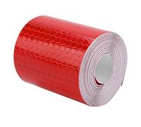 VGEBY1 Cinta Reflectante, Etiqueta de Advertencia de la Tira de Seguridad del Reflector 3M Recordatorio de Seguridad de Color Brillante Altamente Adhesivo para remolques Bicicletas para Autos(Rojo)