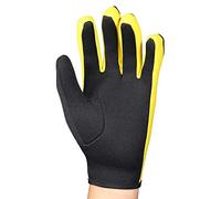 VGEBY1 Guantes de Buceo, 1 par 3 Colores Guantes de Neopreno de Cinco Dedos para Buceo, Snorkel, Kayak, Surf y Todas Las Actividades acuáticas(S-Amarillo Negro)