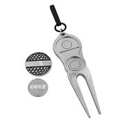 VGEBY1 Herramienta Divot Golf, Golf Divot Tool, Metal Golf Reparación Verde Tenedor Golf Divot Repair Equipment Accesorios para Pelotas de Golf(B)