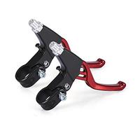VGEBY1 Manijas del Freno de la Bici, Nivel de la manija del Freno de la Palanca de la Bicicleta de la aleación de Aluminio para la Bici de montaña del Camino(Rojo)