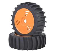 VGEBY1 Neumáticos de Goma de 2 Piezas, neumáticos de Rueda de 1/8 RC Truck High Grip Road Monster Truck neumáticos de Goma(Naranja)