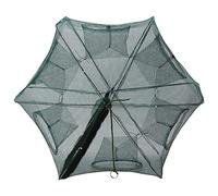 VGEBY1 Pote de Pesca, Crab Minnow 6/12 Hoyos Red de Pesca automática Camarones en Jaula Cangrejo Plegable Trampa para Peces Fundido(6孔)