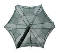 VGEBY1 Pote de Pesca, Crab Minnow 6/12 Hoyos Red de Pesca automática Camarones en Jaula Cangrejo Plegable Trampa para Peces Fundido(6孔)