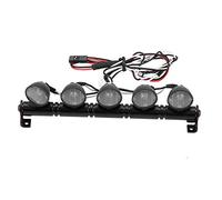 VGEBY1 RC Car Led Headlight, 5 LED Light Bar Metal White Circle Faros Lámpara Accesorio Parte para AXAIL scx10 D90 110 CC01 RC Model Car