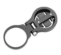 VGEBY1 Soporte de Ordenador de Bicicleta, Soporte de Montaje Soporte de Faro de Bicicleta Soporte de Extensión de Contador Kilométrico de Aleación de Aluminio (Negro-para Garmin)