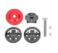 VGEBY1 Soporte para computadora de Bicicleta, aleación de Aluminio Vástago de Bicicleta Tapa Superior Montaje de GPS Velocímetro Odómetro Soporte para Cat Eye, Bryton (Rojo)