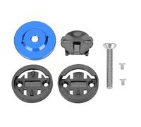 VGEBY1 Soporte para computadora de Bicicleta, aleación de Aluminio Vástago de Bicicleta Tapa Superior Montaje de GPS Velocímetro Odómetro Soporte para Cat Eye, Bryton (Azul)