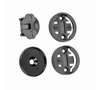 VGEBY1 Soporte para computadora de Bicicleta, aleación de Aluminio Vástago de Bicicleta Tapa Superior Montaje de GPS Velocímetro Odómetro Soporte para Cat Eye, Bryton (Negro)