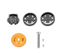 VGEBY1 Soporte para computadora de Bicicleta, aleación de Aluminio Vástago de Bicicleta Tapa Superior Montaje de GPS Velocímetro Odómetro Soporte para Cat Eye, Bryton (Dorado)