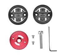 VGEBY1 Soporte para Computadora de Bicicleta, Soporte de Tapa Superior de Vástago de Bicicleta para GPS, Soporte de Cronómetro para Vástago de Bicicleta para Bryton (Rojo)