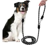 VGECEE 3m Correa para Perros Grandes y Medianos 15-60kg Correa de adiestramiento con Tres Enganche cordón Grueso 1.2cm, Reflectante Ajustable Giratorio 360 ° para Golden Husky Pastor Alemán