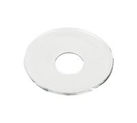 VGEUNA 12 Piezas de Cristal para Velas Bobeches, Anillos de Vela, bobeches para portavelas (Redondo)