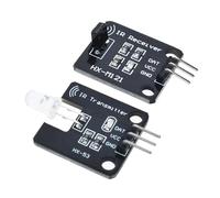 VgfyICyRN Módulo transmisor infrarrojo IR de 38 KHz, módulo receptor de infrarrojos digital IR para bloque de construcción electrónico (1 juego)