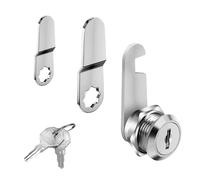 vgggrd Cerradura Buzon 16 mm con 3 Placas Diferentes y 2 Llaves, Cerradura de Leva, Cerradura de Palanca para Puerta de Armario Buzón Archivos Escritorio de Oficina