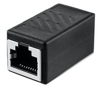 VGGUBKZ Acoplador Ethernet RJ45, conector extensor Ethernet hembra a hembra para cable de red Cat7/Cat6/Cat5e/Cat5e, Plug & Play, 1 paquete