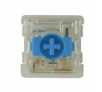 VGHJTYS Interruptor lechoso de Perfil bajo v2, Eje Rojo, Azul y marrón, 3 Pines for interruptores de Perfil bajo, Teclado mecánico K1 K7 NuPhy Air75 (Color : Blue 90pcs)