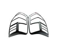 VGLLUTLH Compatible para Mitsubishi Triton L200 2019-2021 cubiertas de luz trasera negro mate cubierta de luz trasera Pickup lámpara trasera marco de protección