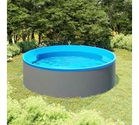 VGLQNRPT Piscina de pared de acero, 350 x 90 cm, piscina redonda de PVC | Material de acero resistente, fácil montaje, 7200 L de capacidad
