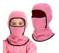 VGMANNTA Pasamontañas Niño Térmico de Invierno 4-10 Años Multifuncional Resistente al Viento y Ajustable Gorra Orejeras Mascarillas Faciales Braga Cuello Niña Niño para Esqui al Aire Libre Ciclismo-R