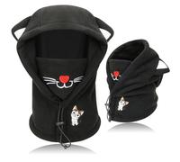 VGMANNTA Pasamontañas Niño Térmico de Invierno 4-10 Años Multifuncional Resistente al Viento y Ajustable Gorra Orejeras Mascarillas Faciales Braga Cuello Niña Niño para Esqui al Aire Libre-B