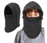 VGMANNTA Pasamontañas Niño Térmico de Invierno 4-10 Años Multifuncional y Ajustable Resistente al Viento Gorra Orejeras Mascarillas Faciales Braga Cuello Niña Niño para Esqui al Aire Libre Ciclismo-B