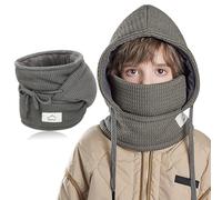 VGMANNTA Pasamontañas Niño Térmico Invierno 4-10 Años Multifuncional Resistente al Viento y Ajustable Gorra Orejeras Mascarillas Faciales Braga Cuello Niña Niño para Esqui al Aire Libre-G