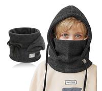 VGMANNTA Pasamontañas Niño Térmico Invierno Multifuncional Resistente al Viento y Ajustable Gorra Orejeras Mascarillas Faciales Braga Cuello Niña Niño para Esqui al Aire Libre 4-10 Años-B