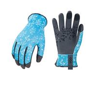 Vgo... 1 par de guantes de jardinería para señoras, guantes de trabajo de piel sintética suave, protección contra arañazos (SL7476)