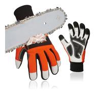 Vgo... 1 par de guantes de motosierra, protección de 12 capas, piel de cabra de seguridad, guantes mecánicos (GA9810CS)