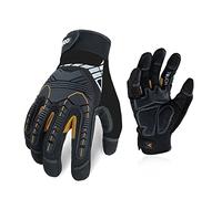 Vgo... Guante de Trabajo Resistentes Touchscreen Guantes Protección Antivibración para Obra Portero Montaje Mecánicos, 1 par
