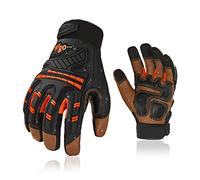 Vgo... Guantes de Trabajo Anti Impacto Touchscreen Hombre, Guantes Antivibración para Construcción Almacenes Motocicletas Camionero,1 par