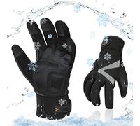 Vgo... Guantes Invierno Hombre Impermeable -20 ℃, Touchscreen Guantes de Trabajo Frio Extremo para Carpintería Almacén Jardineria Scooter Montaña, 1 par
